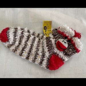 Fuzzy Monkey sock slippers by Mix No. 6
